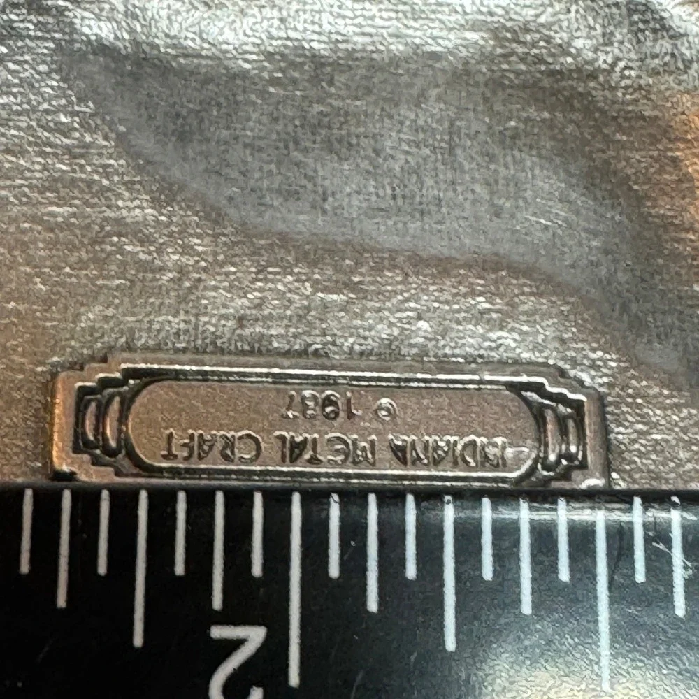 Vintage USA Made Eagle Nest Born Free Belt Buckle Pewter‎ Metal 1987